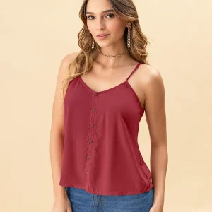 Blusa tiritas con escote en espalda