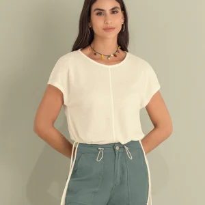 Camiseta manga corta silueta boxy