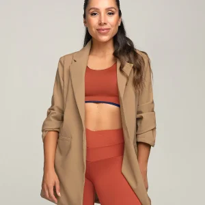 Blazer manga larga con un botón