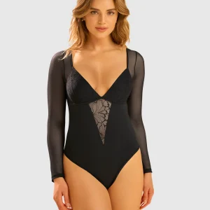 Body con mangas en mesh Leonisa by Serez