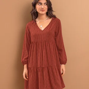 Vestido con corte tipo farol