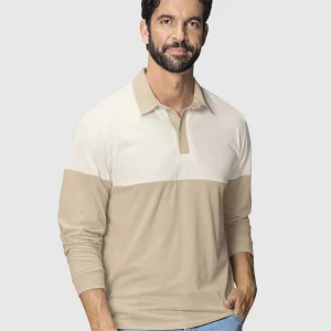 Polo manga larga con perilla funcional