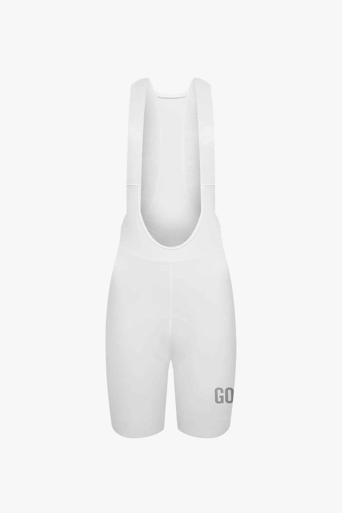 Pantaloneta de Ciclismo Sin Costuras KM200 White Gofrada - Imagen 3