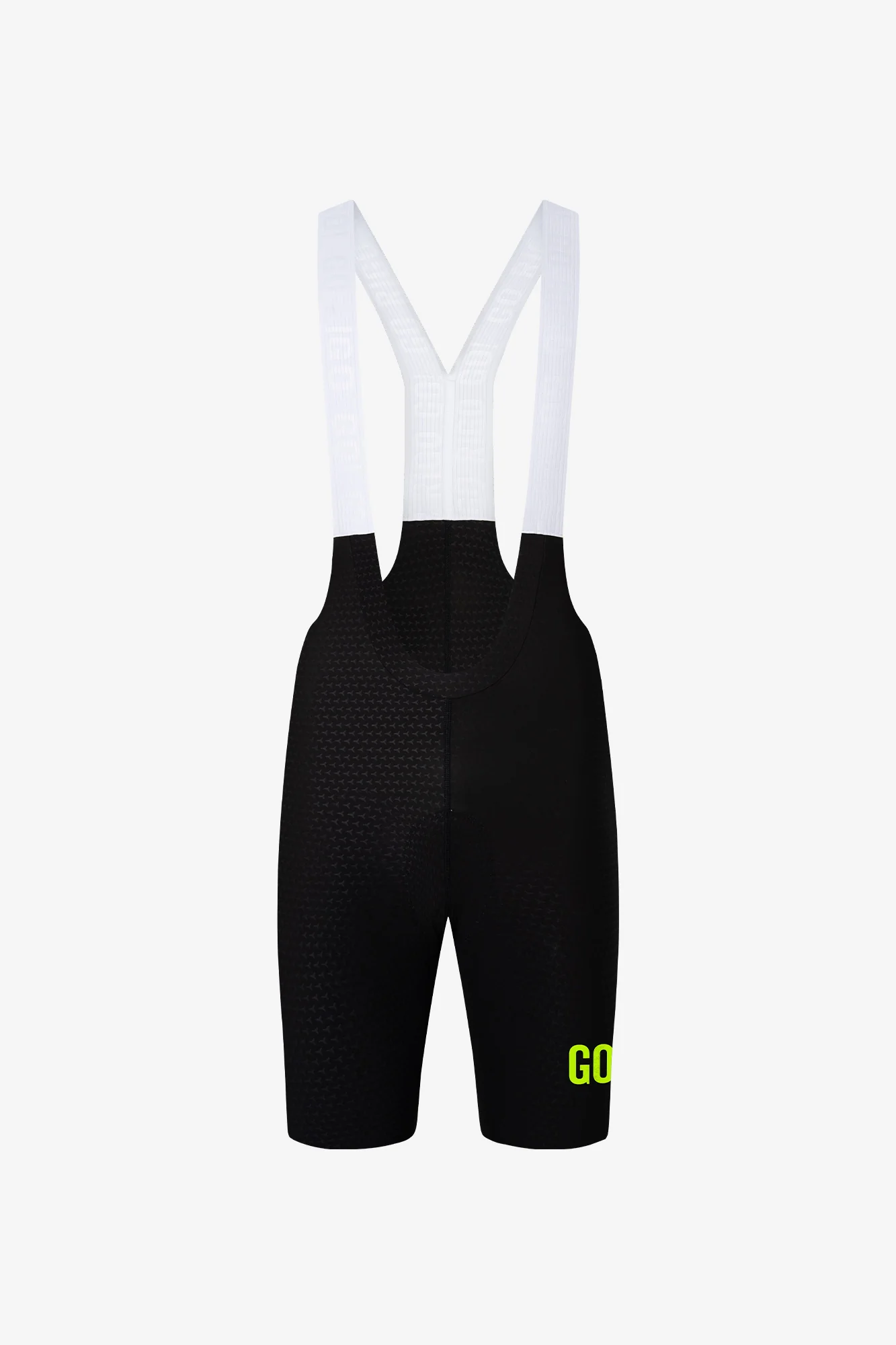Pantaloneta de Ciclismo Sin Costuras KM200 Black Gofrada Neon