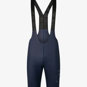 Pantaloneta de Ciclismo Sin Costuras KM200 Blue Infinity Gofrada