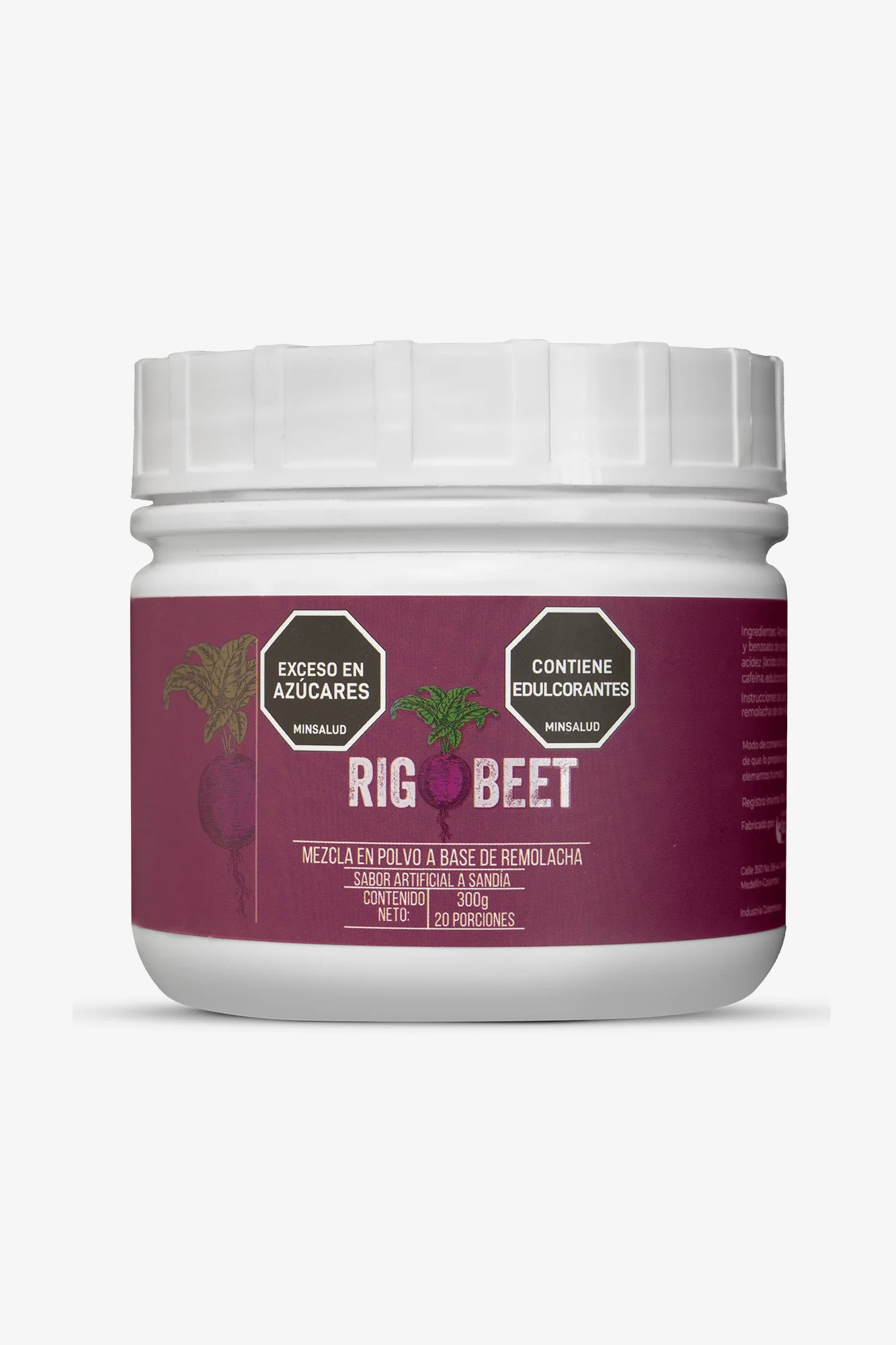 RIGO BEET - Mezcla en polvo a base de Remolacha X 300 gr - Imagen 3