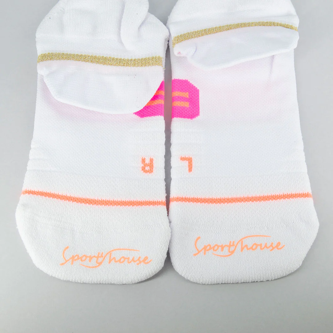 Calcetines Deportivos Técnicos Invisibles de Compresión Antihongos. Color Blanco - Imagen 4