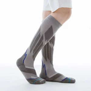 Calcetines para SKI de Hombre con Acolchado Anatómicos. Color Gris