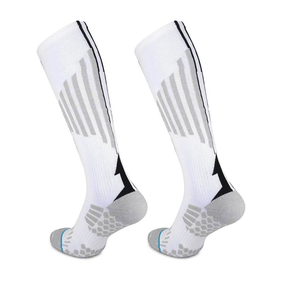 Calceta de Fútbol para Hombre Anatómicos y Acolchados. Color Blanco - Imagen 5