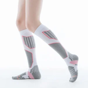 Calcetines para SKI de Mujer con Acolchado Anatómicos. Color Blanco