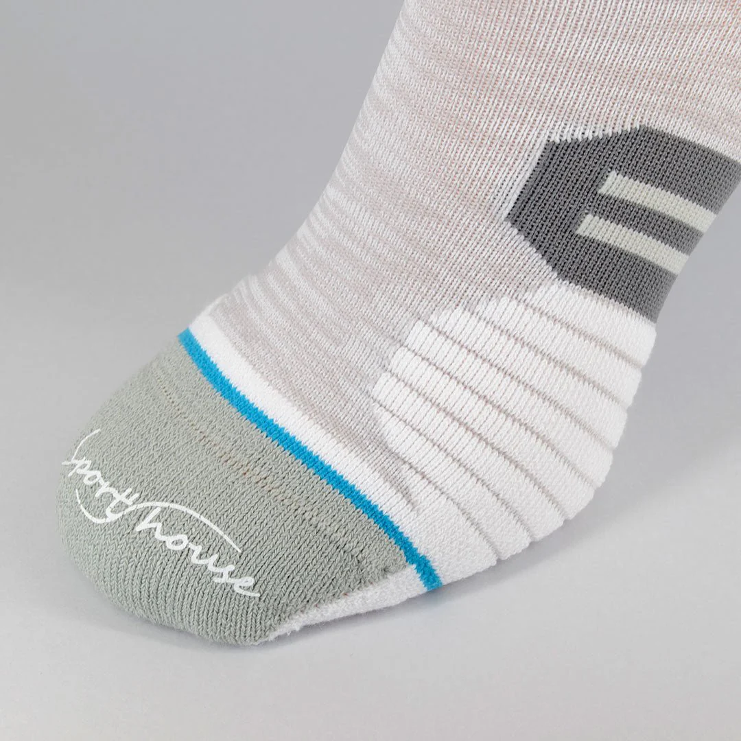 Calcetines Deportivos Técnicos Invisibles de Compresión Anatómicos. Color Blanco - Imagen 3