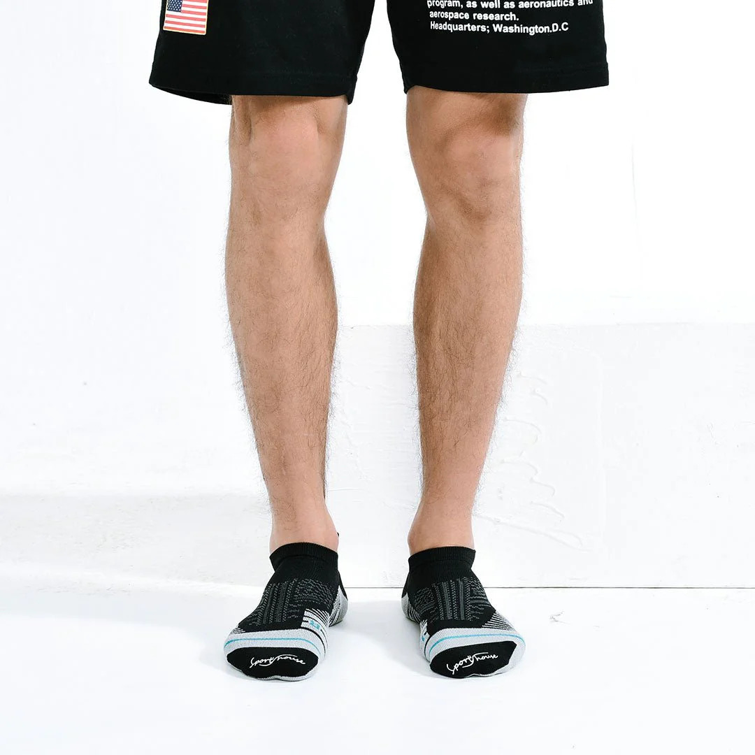 Calcetines para Crossfit de Hombre con Acolchado Anatómicos. Color Negro - Imagen 3