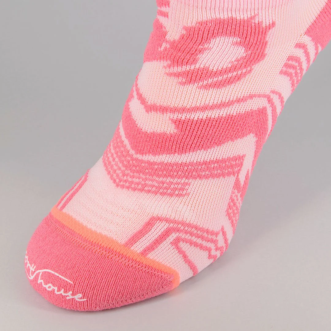 Calcetines Deportivos Técnicos Cortos de Compresión Antihongos. Color Rosa - Imagen 3