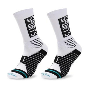Calcetines Deportivos Técnicos de Compresión SPORTS. Color Blanco