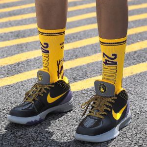 Calcetines para Baloncesto de Hombre Anatómicos y Acolchados. Color Amarillo