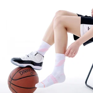Calcetines Deportivos Técnicos de Compresión Transpirables. Color Blanco
