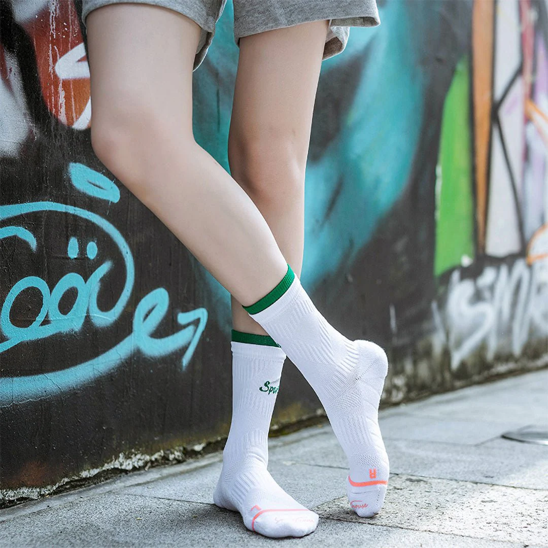 Calcetines Deportivos Técnicos de Anatómicos SPORTS HOUSE. Color Blanco