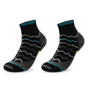 Calcetines Deportivos Técnicos Cortos de Compresión Transpirables. Color Negro