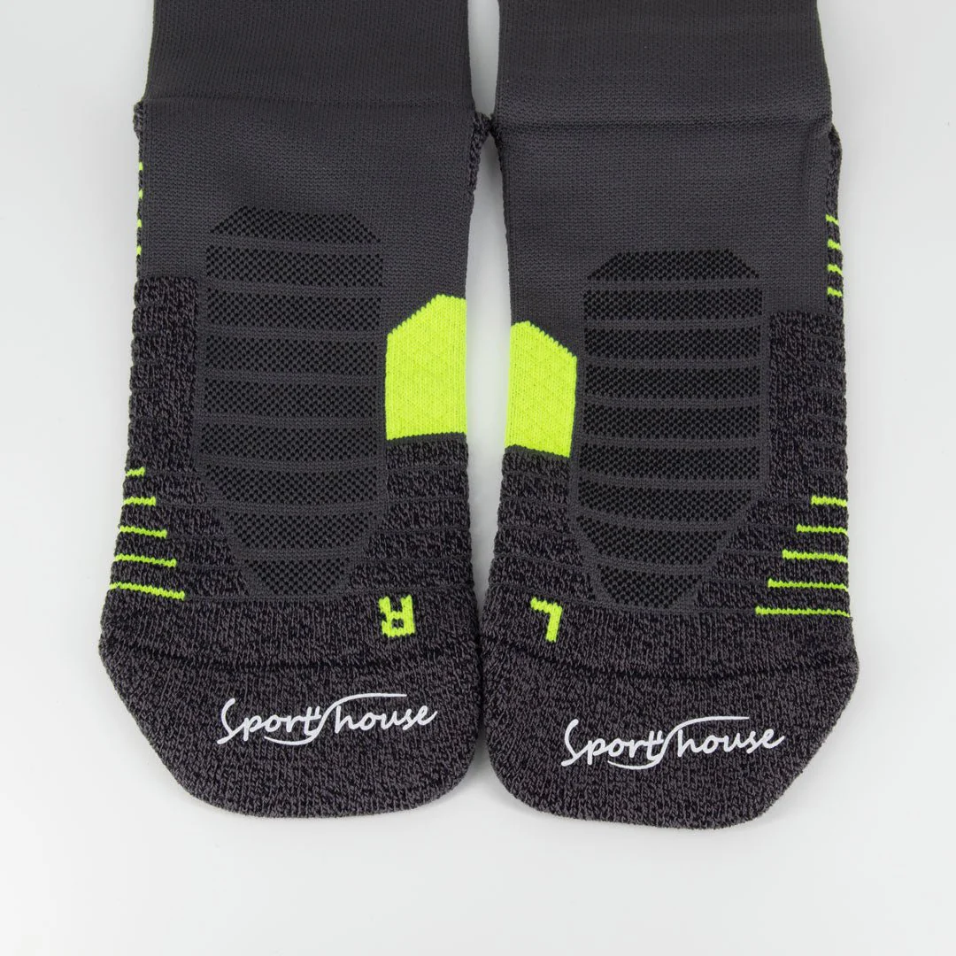 Calcetines para Ciclismo de Hombre con Acolchado Anatómicos. Color Gris - Imagen 4