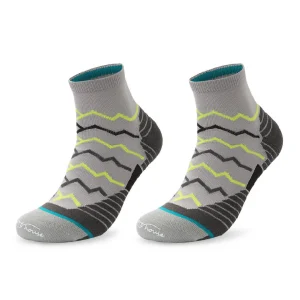 Calcetines Deportivos Técnicos Cortos de Compresión Transpirables. Color Gris