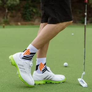 Calcetines para Golf de Hombre con Transpirable Anatómicos. Color Blanco