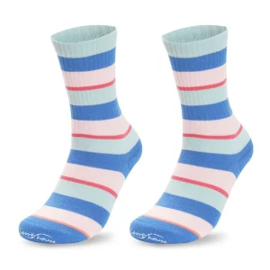 Calcetines Deportivos Técnicos de Compresión Sin Costuras. Color Azul