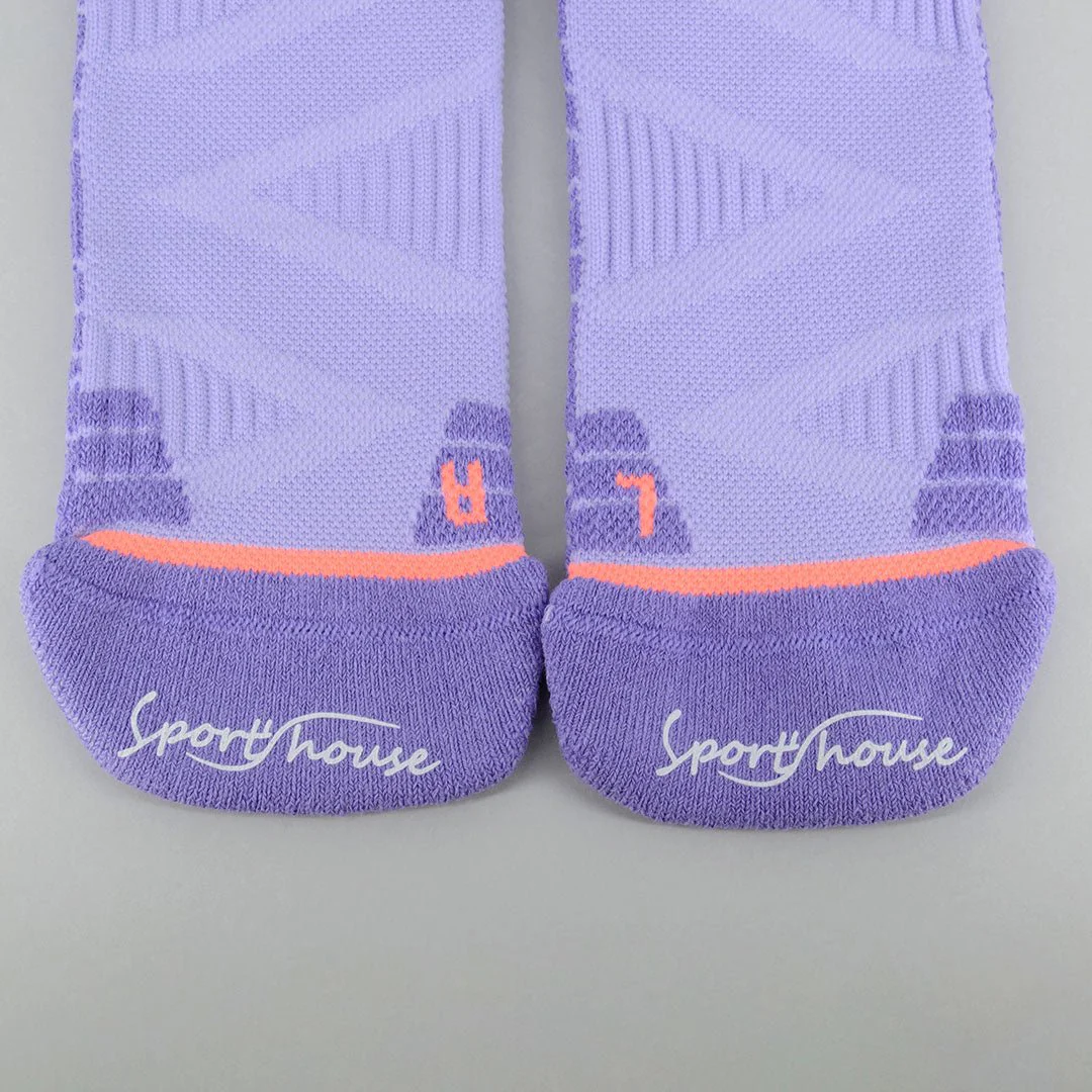 Calcetines Deportivos Técnicos Cortos de Compresión Transpirables. Color Lila - Imagen 4