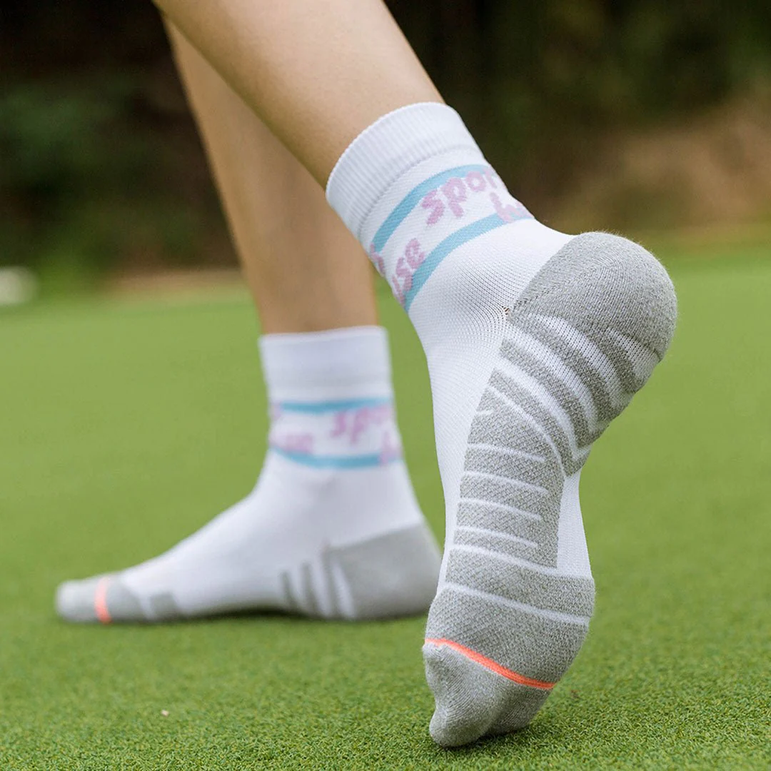 Calcetines Deportivos Técnicos de Compresión SPORTS HOUSE. Color Blanco