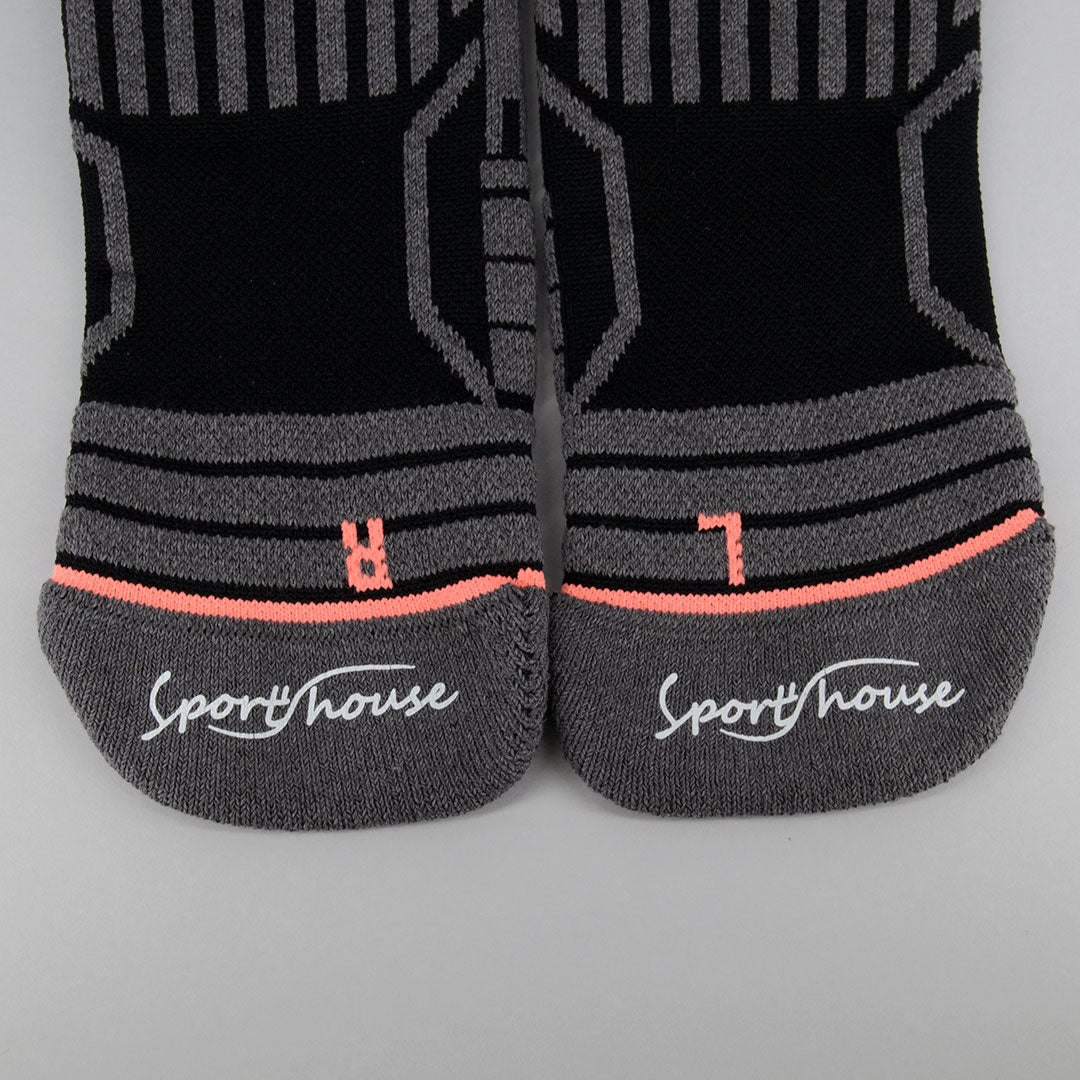 Calcetines Deportivos Técnicos de Compresión Antihongos. Color Negro - Imagen 4