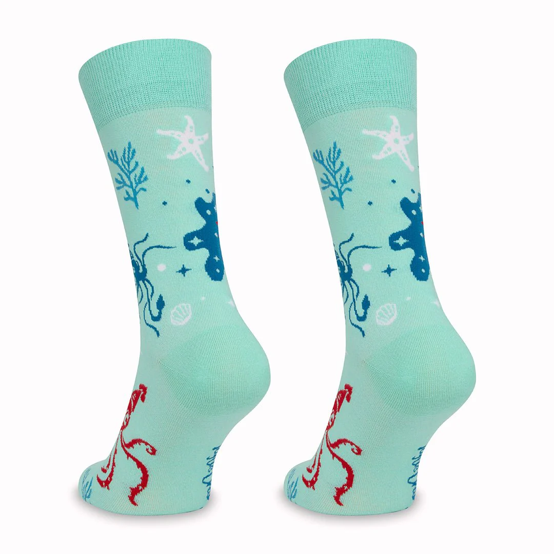 Calcetines divertidos de algodón "sin costuras" CALAMAR - Imagen 5