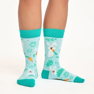 Calcetines divertidos de algodón "sin costuras" CONEJO