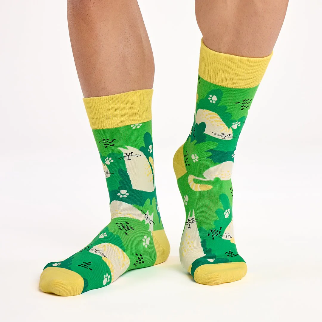 Calcetines divertidos de algodón "sin costuras" GATOS - Imagen 4
