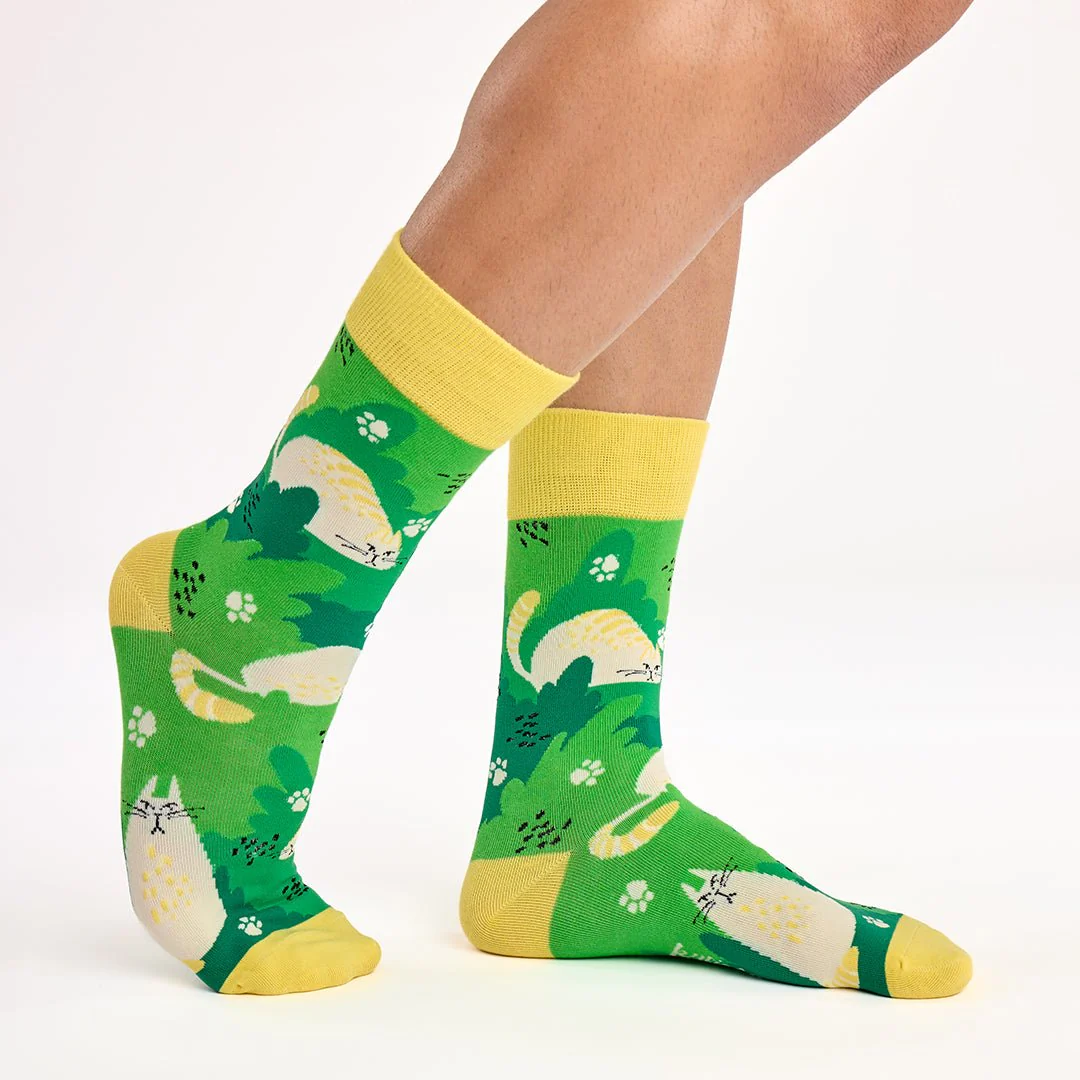 Calcetines divertidos de algodón "sin costuras" GATOS - Imagen 3