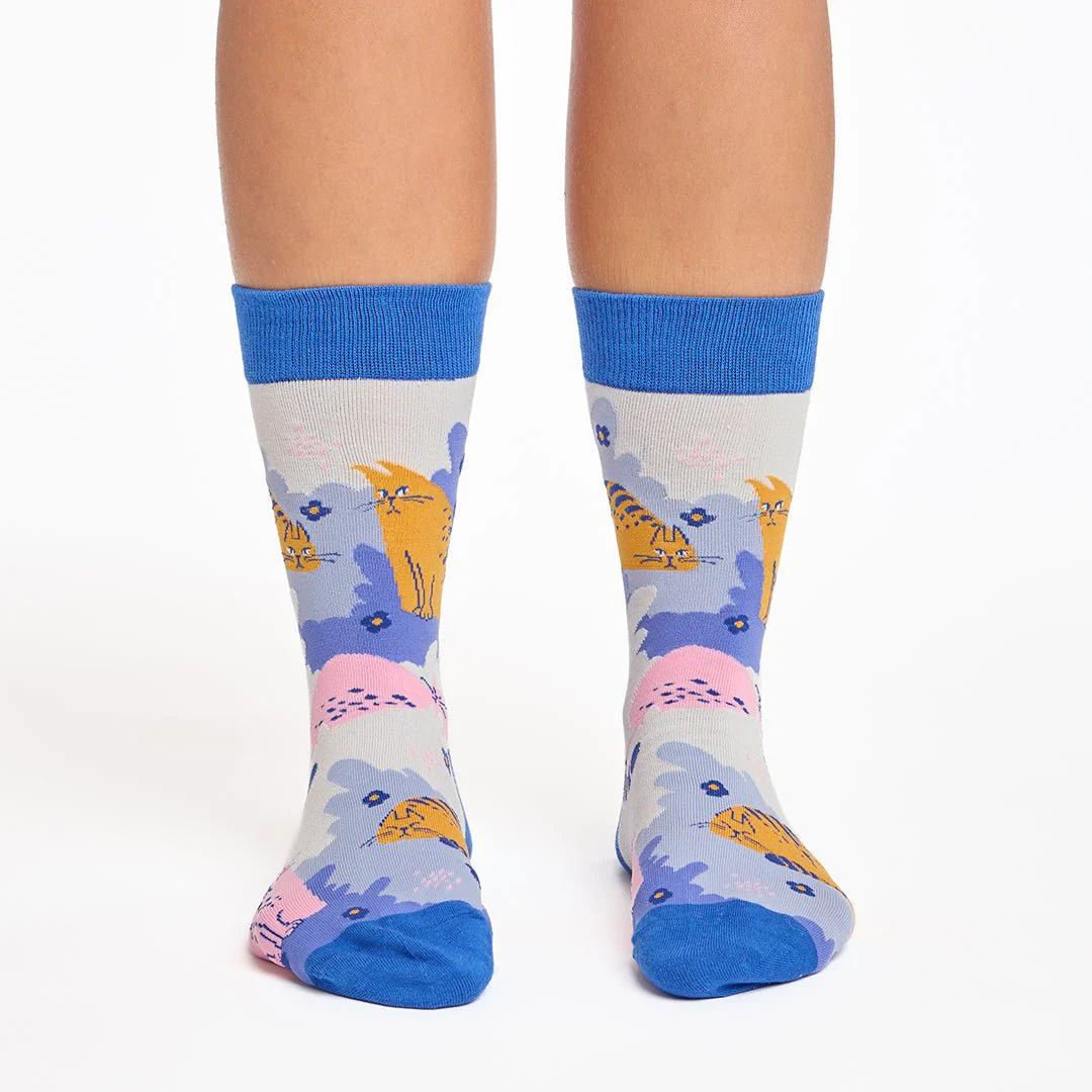 Calcetines divertidos de algodón "sin costuras". GATO - Imagen 6