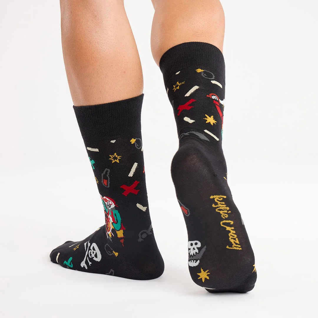 Calcetines divertidos de algodón "sin costuras" PIRATA - Imagen 5