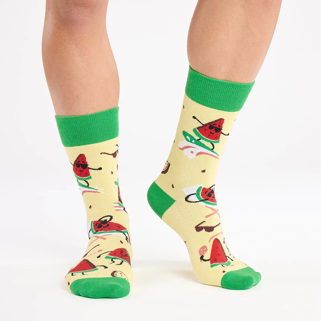 Calcetines divertidos de algodón "sin costuras" SANDIA