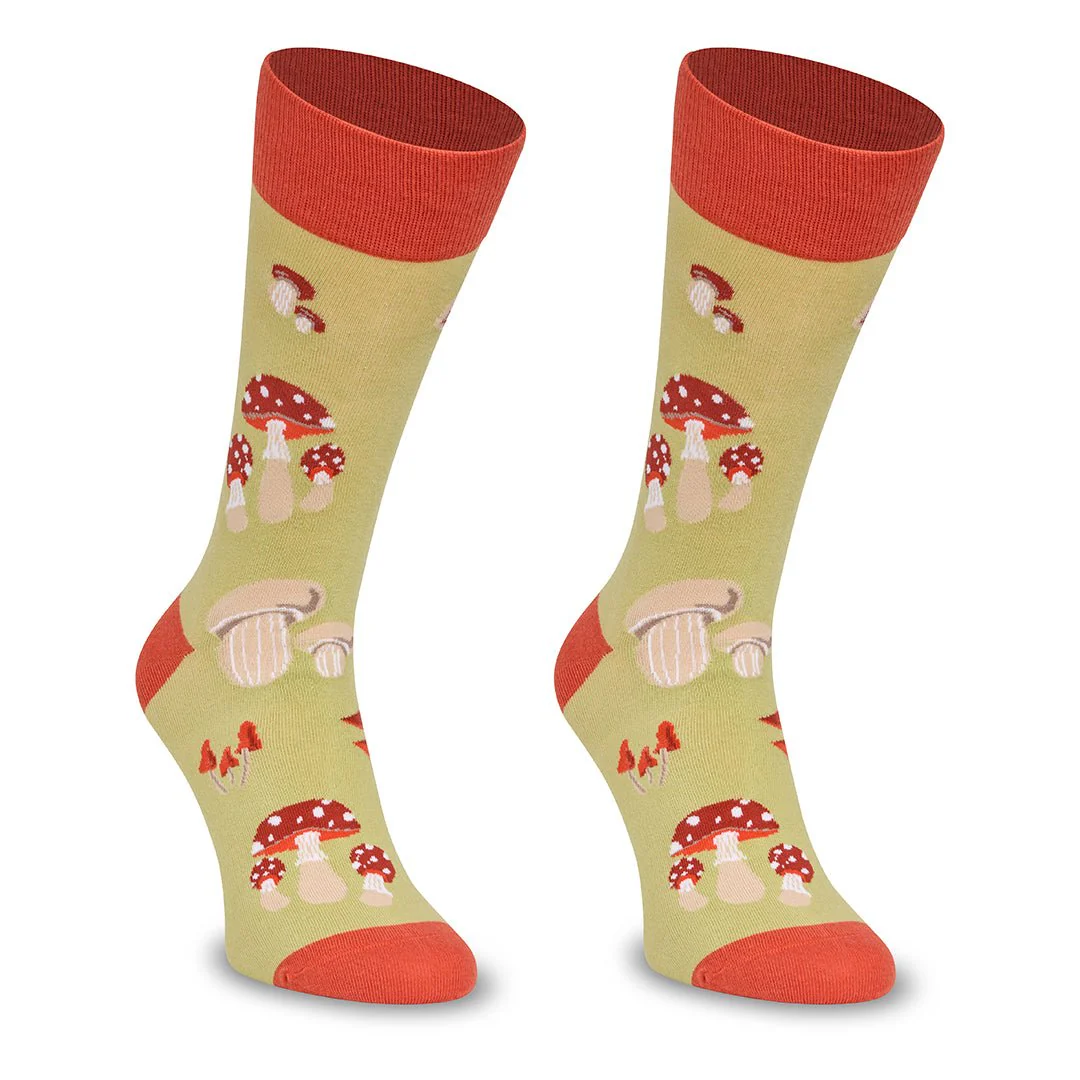 Calcetines divertidos de algodón "sin costuras" SETAS - Imagen 4