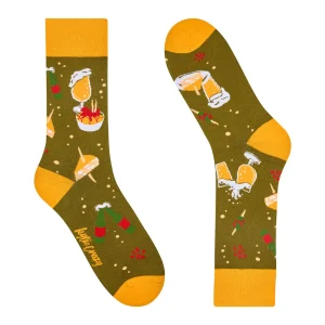 Calcetines divertidos de algodón "sin costuras" CERVEZA