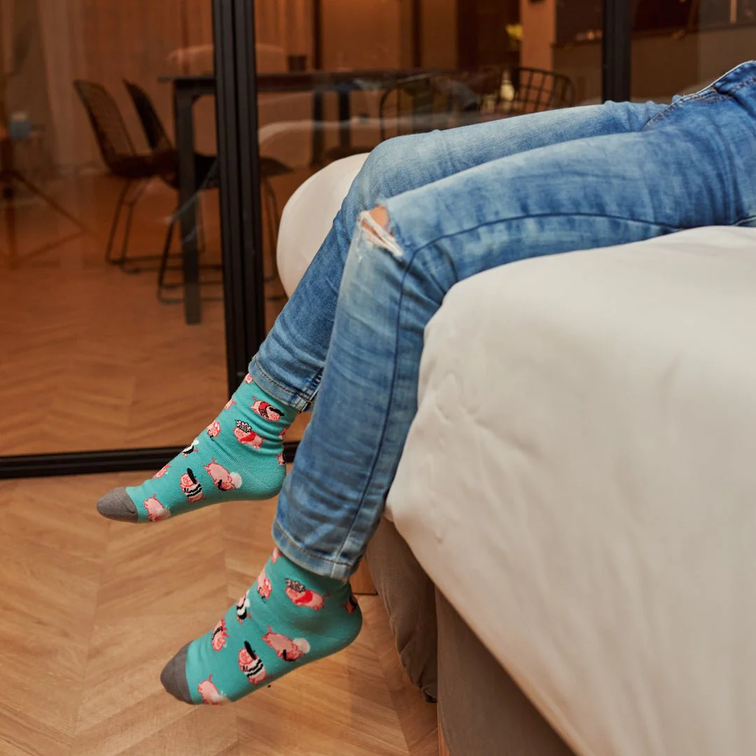 Calcetines de algodón para niños CERDITOS - Imagen 5