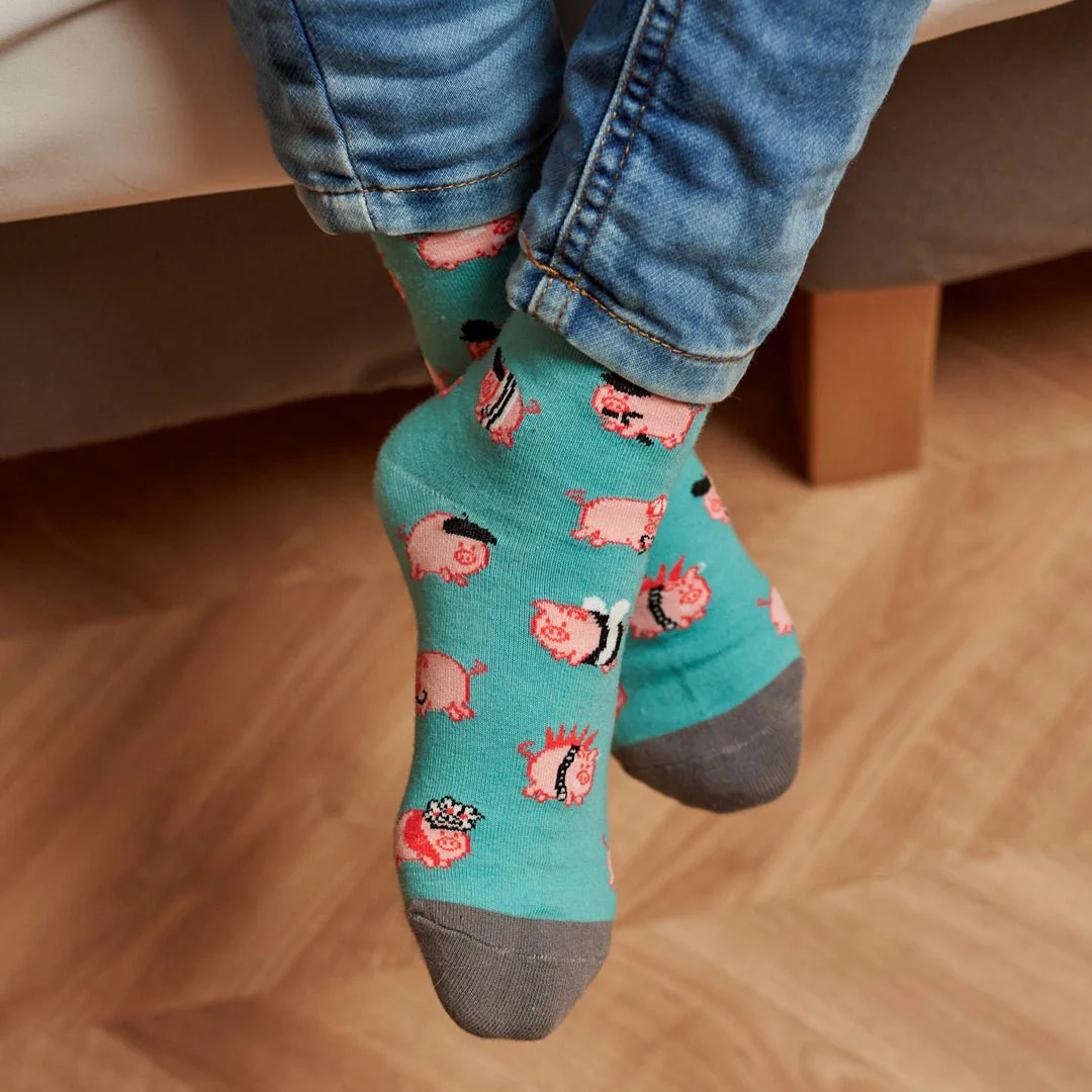 Calcetines de algodón para niños CERDITOS - Imagen 3