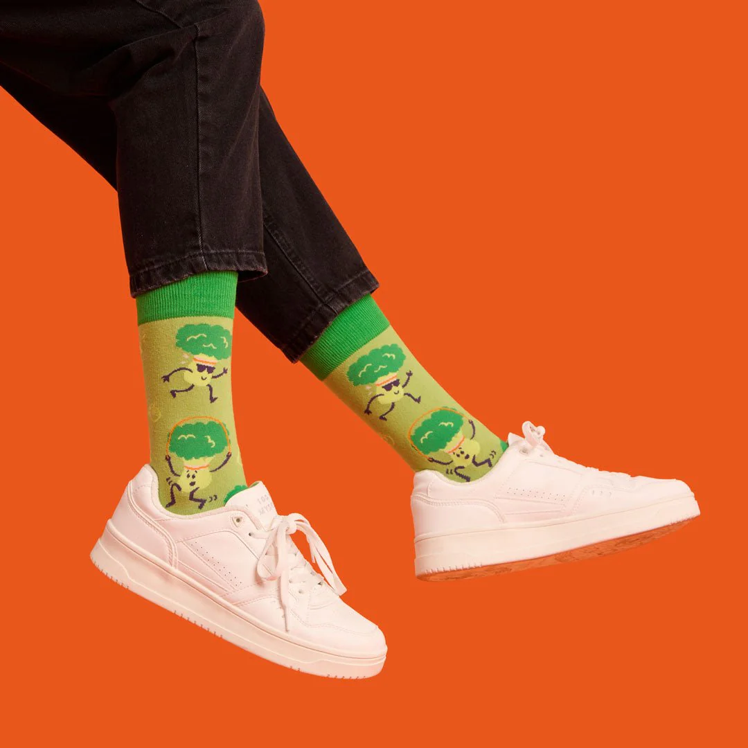 Calcetines divertidos de algodón "sin costuras" BROCOLI - Imagen 3