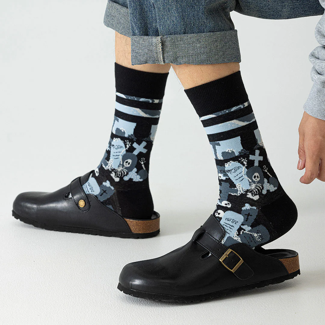 Calcetines divertidos de algodón "sin costuras". CALAVERAS - Imagen 4
