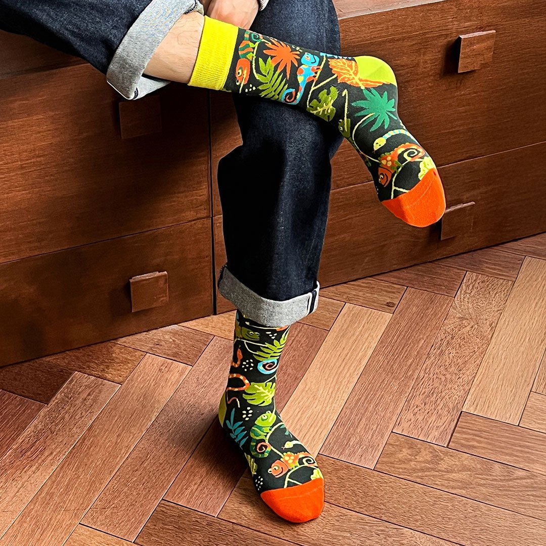 Calcetines divertidos de algodón "sin costuras". CAMALEON - Imagen 4