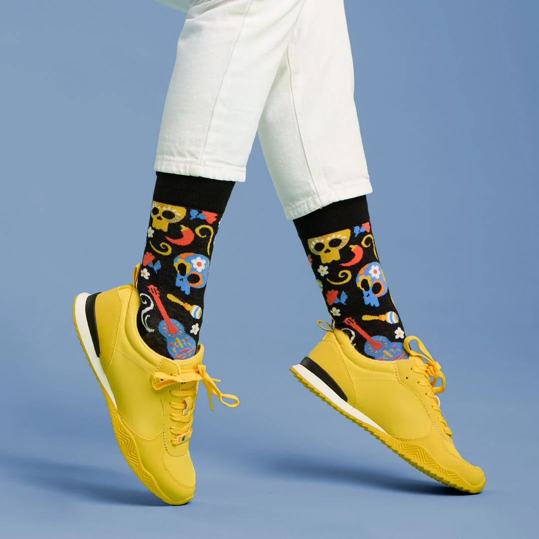 Calcetines divertidos de algodón "sin costuras". CATRINAS