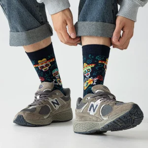 Calcetines divertidos de algodón "sin costuras". CATRINAS