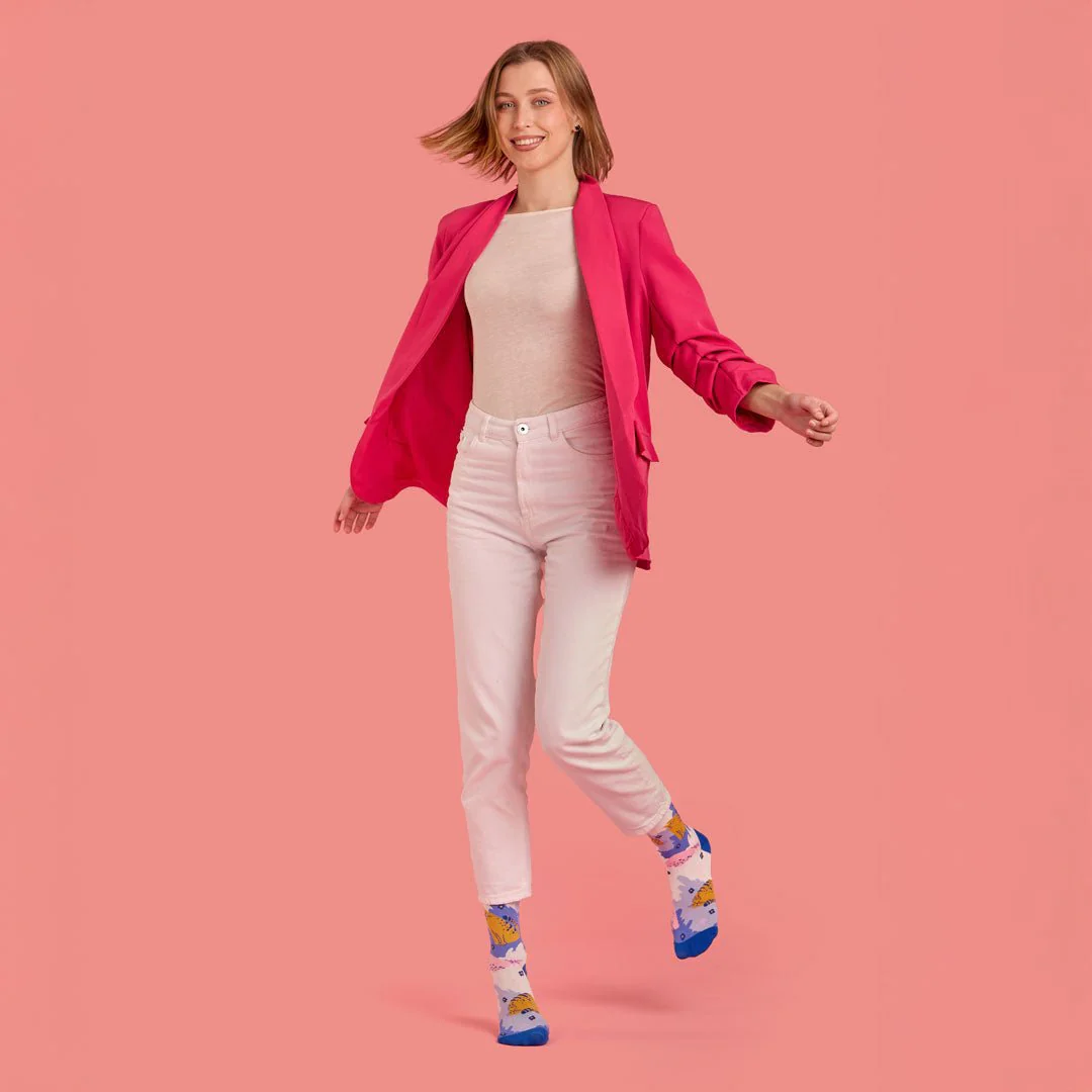 Calcetines divertidos de algodón "sin costuras". GATO - Imagen 3