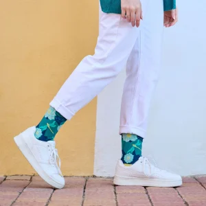 Calcetines divertidos de algodón "sin costuras". LIBELULA