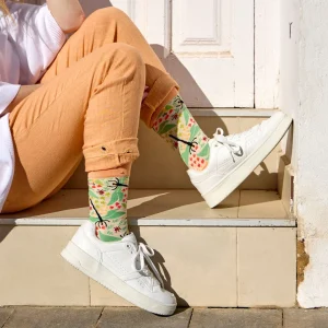 Calcetines divertidos de algodón "sin costuras". LIBELULA