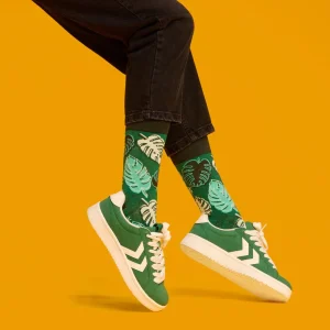 Calcetines divertidos de algodón "sin costuras" MONSTERA