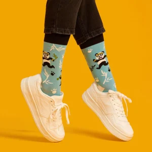 Calcetines divertidos de algodón "sin costuras". OSOS PANDA